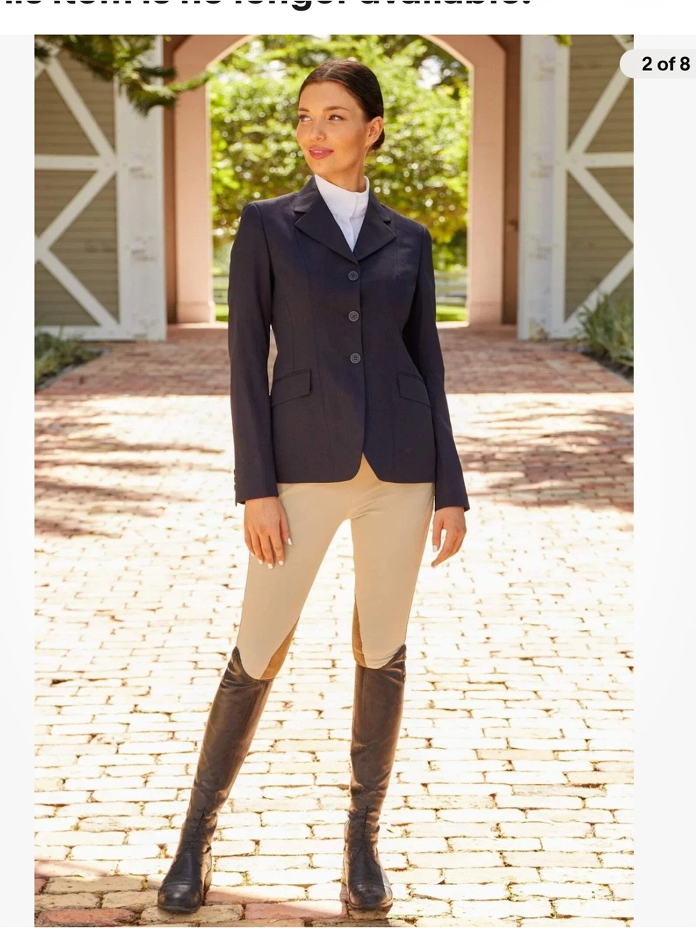 RJ Classics Xtreme Softshell Show Coat Womens 16R Navy Blue Equestrian Blazer